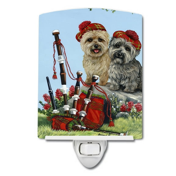 Cairn Terrier Pipers Ceramic Night Light