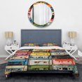 thumbnail image 3 of Designart "Pop Art Cassette Collection X" Entertainment Bedding Covert Set - Cassette Tapes Multi-Color Fashion Bed Set With 1 Sham, 3 of 6