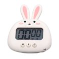 thumbnail image 2 of Cartoon Digital Timer ABS Portable Lightweight Simple To Use Cute Cartoon Timer for Kitchen Cooking White Rabbit, 2 of 5