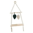 thumbnail image 4 of Rongfmy Wood Floating Storage Rack Decorative Macrame Hanging Shelf for Kitchen Plants, 4 of 9