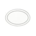 thumbnail image 2 of Lorren Home Trends Arianna Collection Bone China Serving Platter, 14", Silver, 2 of 3