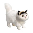 thumbnail image 3 of simhoa Cute Miniature Simulation Cat Figures Birthday Gift Collection Decoration Small White Black, 3 of 8