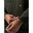 thumbnail image 3 of Wrangler Workwear Men's & Big Men's Full Zip Sherpa Lined Hooded Sweatshirt, Sizes S-5XL, 3 of 8