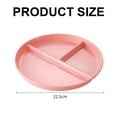 thumbnail image 2 of Assiette de Contrôle des Portions, Assiette Divisée en Plastique Réutilisable avec 3 Compartiments, 2 of 5