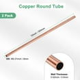thumbnail image 3 of Uxcell 2-Pack Copper Round Tube, 8mm OD 0.5mm Thick 300mm Length Straight Pipe Tubing, 3 of 7