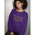 thumbnail image 2 of My Emergency Contact Sweatshirt Women -Smartprints Designs, Female Large, 2 of 4