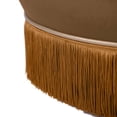 thumbnail image 6 of Lakka Chocolate Velvet Ottoman, 6 of 7