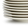 thumbnail image 4 of Gibson Home Zen Buffetware 8 Piece 7in Stoneware Dessert Plate Set in White, 4 of 5