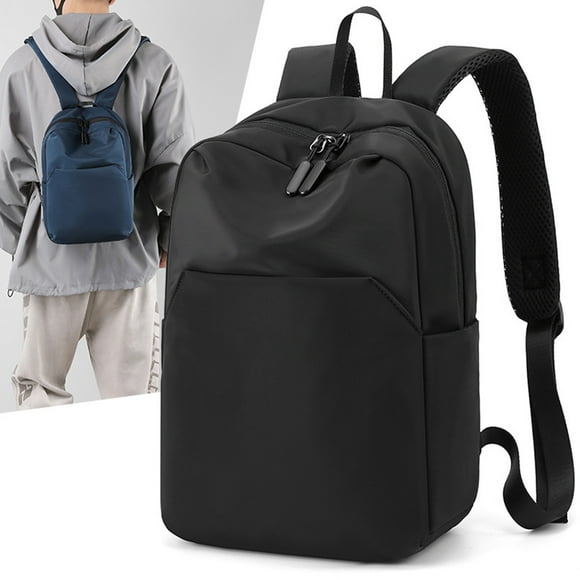 Fiudx Mochila de Ocio de Color Liso, Nailon Ligero, Diseño Multicompartimento, Correas Transpirables, Ideal para Viajes Al Aire Libre, Gimnasio, Deportes, Senderismo, Estilo Moderno, 33 X 22 X 11 Cm