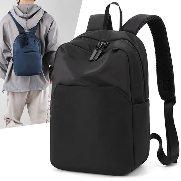 Fiudx Mochila de Ocio de Color Liso, Nailon Ligero, Diseño Multicompartimento, Correas Transpirables, Ideal para Viajes Al Aire Libre, Gimnasio, Deportes, Senderismo, Estilo Moderno, 33 X 22 X 11 Cm