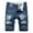 Blue, variant on Mens and Big and Jean Shorts Ripped Trunks Stretchy Washed Jeans Trunks Cut-Off Classic Fit Biker Jeans Trunks Summer Denim Cargo Shorts Yellow