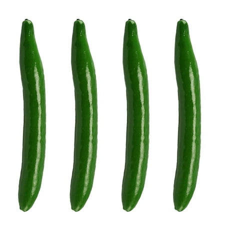 

NUOLUX 4pcs Simulation Cucumber Models False Cucumber Artificial Cucumber Decors