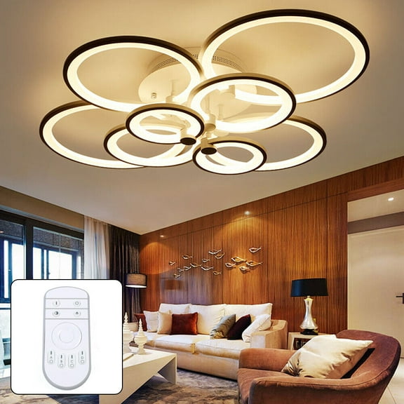 Dimmable Fixture 8Heads Indoor Modern LED Ceiling Light Pendant Living Room