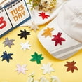 thumbnail image 2 of 48pcs Maple Leaves Patches 12 Colors Embroidery Patches Iron On Patches Sew On Applique Patch Autumn, 2 of 7
