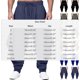 thumbnail image 3 of Ceisia Men's Trendy Solid Color Gift Plus Size Elastic Drawstring Waist Ankle Tied Casual Harem Pants, 3 of 5