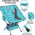 thumbnail image 4 of Kids Camping Chair | Ultra Compact, Lightweight and Heavy Duty | Foldable Backpacking Chair for Camping, Beach, and Lawn - Kids size (6+), 4 of 8