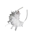 thumbnail image 1 of Diadema Sonducket ceremonia pluma flor ornamento blanco, 1 of 6