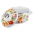 thumbnail image 2 of Vegetable Garden Belly Deep Stock Pot with Decorated Lid Diameter: 6.3" (16 cm); Dimensions: 7.9 х 7.9 х 4.3" (20 x 20 x 11 cm), 2 of 7