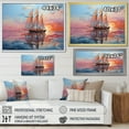 thumbnail image 4 of Designart "Chromatic Sails Sailboat" Sailing Boat Canvas Print, 4 of 5