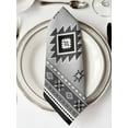 thumbnail image 2 of nqOlkjepod Gray Aztec Cloth Napkins Set of 8 Reusable Dinner Napkins, Bohemian Southwest Country Ethnic Art Cocktail Napkin Washable Table Napkins for Wedding/Holiday Party/Baby Shower 20"x20", 2 of 8