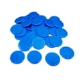 thumbnail image 1 of 100PCS/Set Plastic 19mm Chips Multi Color Markers Fun Family Club Children Game Supplies Counting Math Toys, 1 of 9