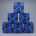 thumbnail image 2 of 6pcs Caja De Cartón Con Almohadilla De Extraíble Organicador Para Joyas Pendientes Anillos Azul oscuro, 2 of 8