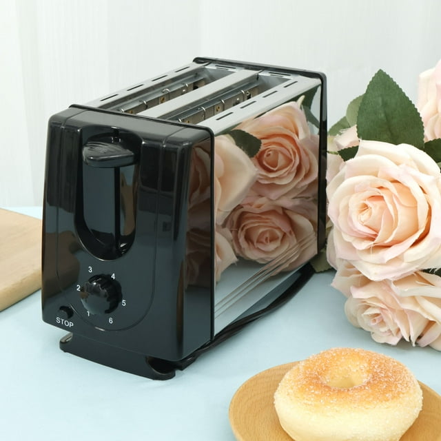 Wekvgz 2Pcs 2 Slice Toaster Compact 2 Slots Toaster with 6 Browning Levels and Pause Button Stainless Steel Breakfast Toaster Multifunction Toaster for Toast Crumpets Small Breads