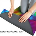 thumbnail image 3 of Colorful Rainbow Tie Dye Spiral Pattern Hot Yoga Mat Towel Non Slip for Hot Yoga - Quick-Drying Yoga Mat Cover with 4 Corner Pockets with Travel Bag - Hot Yoga Towel Non Slip 70"x26", 3 of 6