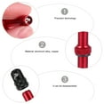 thumbnail image 6 of Soimiss Aluminum Tire Air Valve Stem Cover for Bike Tubeless Tires Easy to Install Red, 6 of 8