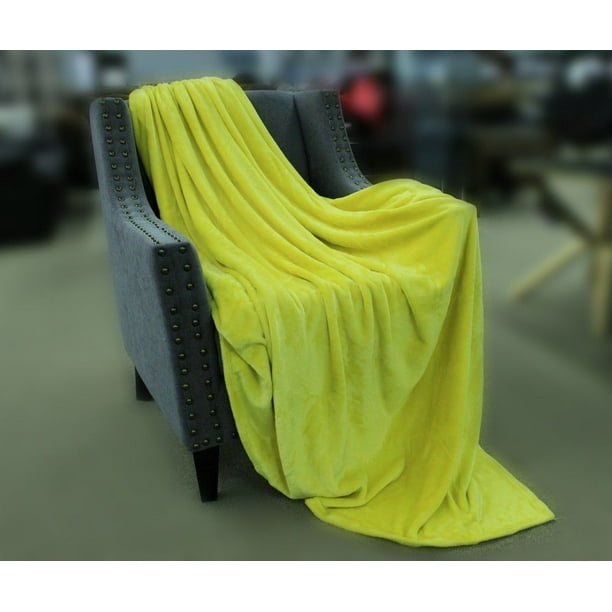 Super Soft Velvet Luxe Reversible Large Throw Blanket Queen Size