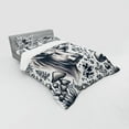 thumbnail image 2 of Ambesonne Rustic Bedding Set 4 Pcs, Botanical Southwestern Cow, Queen, Dark Blue Grey and White, 2 of 2