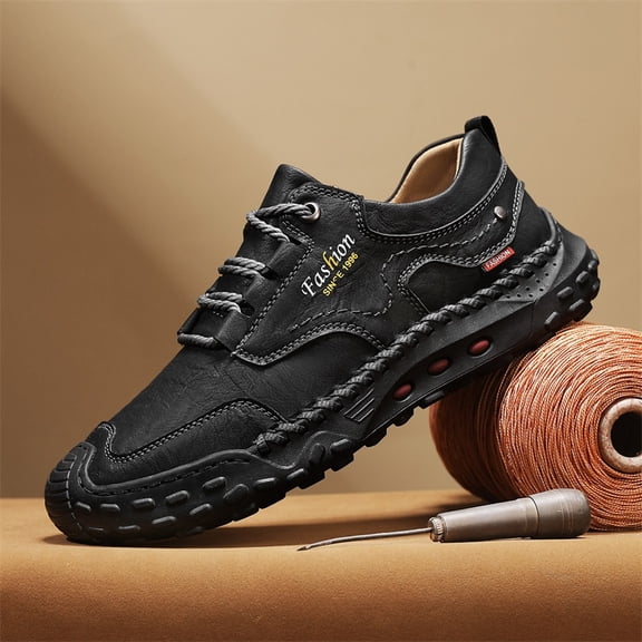 Hand-Stitched Outdoor Lace-Up Casual Shoes