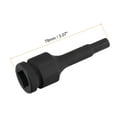 thumbnail image 2 of Unique Bargains 5/16' Impact Hex Bit Socket, 1/2' Square Drive 78mm Length CR-MO SAE Sizes, 2 of 5