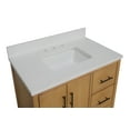 thumbnail image 4 of California 36" Bathroom Vanity with Walnut Veneer Cabinet and Matte White Top, 4 of 7