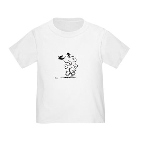 Snoopy Dancing - CafePress - Snoopy Dancing Dog Toddler T Shirt - Cute Toddler T-Shirt, 100% Cotton