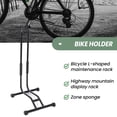 thumbnail image 6 of 2X Bike Stand Bicycle Floor Parking Rack Storage Stand with Sponge Pad Black Bike Holder Bicycle Accessories, 6 of 8