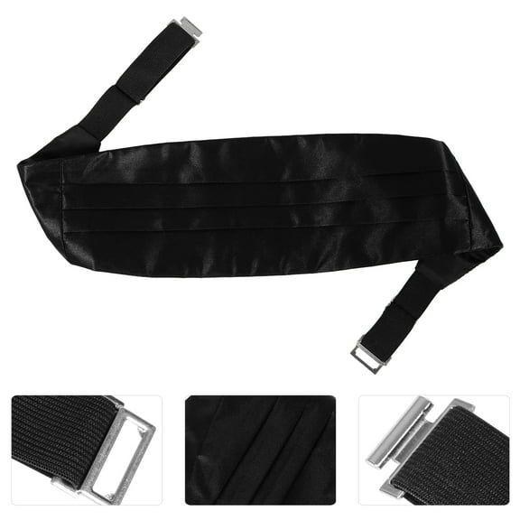 Satin Cummerbund For Men Silk Cummerbund Adjustable Pretied Formal Cummerbund For Weddings All Formal Occasions