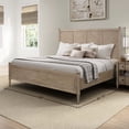 thumbnail image 3 of Queen Bed In Stylish Sand Finish - Casual Bedroom Decor Centerpiece Warm Sand Style Furniture, 3 of 3