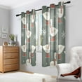 thumbnail image 2 of Yayeee Window Curtains Set of 2 for Living Room Light Filtering 63"x52", Winter Goose, 2 of 7