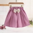 thumbnail image 2 of NAISIBABY Kids Girls Shorts, Wide Leg Bow High Rise Casual Cute Summer Fashion Shorts Pink Size 8, 2 of 6