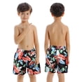 thumbnail image 6 of Genuiskids Family Swimsuits Matching Set Father and Son Floral Polka Dot Swim Trunks Bathing Suit Board Shorts, 6 of 8