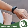 thumbnail image 4 of Raindrops Green Smartwatch Band, Lightweight Plastic Strap for Everyday Use, Comfortable Fit for All-Day Wear, 4 of 7