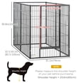 thumbnail image 2 of 6 Panel 32.5" - 59" x 40" Dog Playpen, Heavy Duty Pet Playpen for Indoor Outdoor, Small Medium and Large Dogs, 2 of 6