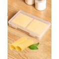 thumbnail image 1 of Butter Cheese Storage Box With Flip Lid Portable Refrigerator Fruit Vegetable Fresh-Keeping Packaging Box Transparent Cheese Container For Restaurant Kitchen Supplies Kitchen Accessorie, 1 of 5