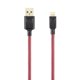 thumbnail image 1 of Fonemax Ultra Toughness Lightning a USB "fuerte" cable de carga rápida de la serie Red 2M, 1 of 2