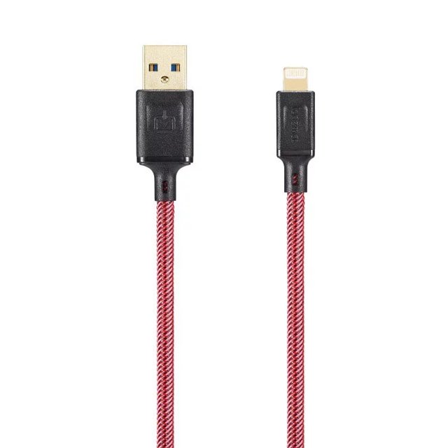 Fonemax Ultra Toughness Lightning a USB "fuerte" cable de carga rápida de la serie Red 2M
