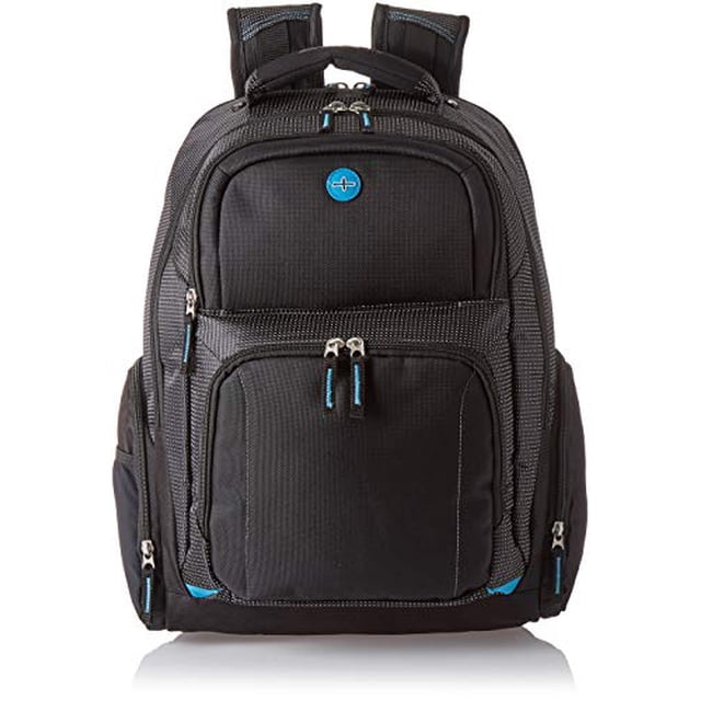 Zoom Checkpoint-Friendly 15" Laptop Computer Backpack Bag Black