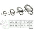 thumbnail image 6 of ZYHARUKO Jaw Swivel Snap Shackle Stainless Steel for Sailboats Spinnakers Halyards &Diving 35/52/69/96mm Snap Shackle, 6 of 10