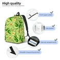 thumbnail image 4 of Yiaed Green Avocado Print Backpack, Premium Laptop Backpack, Travel Backpack for Women, Lightweight Backpacks, Comfortable Back Pack-Small, 4 of 7