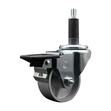 3 Inch Semi Steel Swivel 1 Inch Expanding Stem Caster with Brake SCC